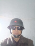戰術(shù)兵 80鋼盔軍迷保安訓練頭盔 防砸防暴頭盔 經(jīng)典收藏影視道具1.2kg 鋼盔+紅星 曬單實(shí)拍圖