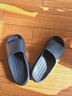 京東京造【泡泡云】踩屎感厚底輕盈防滑外穿拖鞋新款拖鞋男士 灰色42-43 曬單實(shí)拍圖