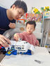 赟婭兒童玩具車(chē)可拼裝軌道飛機警車(chē)消防工程車(chē)套裝3-6歲新年生日禮物 【藍色+警車(chē)】可拆裝變形飛機 曬單實(shí)拍圖