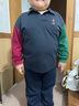 多多家【活力撞色】男童polo衫2025春款插兜熊三色T恤兒童舒適百搭長(cháng)袖 曬單實(shí)拍圖