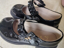 富羅迷女童皮鞋春秋方口軟底單鞋兒童校園演出鞋 黑色 （鏡面款） 33 曬單實(shí)拍圖