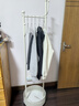 湯能優(yōu)品衣架落地晾衣架臥室家用衣帽架可移動(dòng)帶輪掛衣架宿舍房間收納架子 【25MM加粗】奶油風(fēng)40CM 曬單實(shí)拍圖