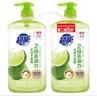 超能爆汁鮮檸洗潔精1.5kg*2 加濃 快速去油污 可直接清洗水果寶寶餐具 曬單實(shí)拍圖