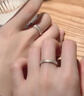 ALLOVE星河純銀情侶戒指男女款求婚對戒生日禮物送女友老婆結婚紀念日 曬單實(shí)拍圖