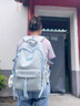 京騰（Jingteng）兒童書(shū)包女生小學(xué)生2025新款大容量初中生高中生多層輕便雙肩背包 藍色+星星兔掛件 曬單實(shí)拍圖