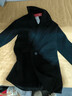 皮爾卡丹（pierre cardin）品牌毛呢外套女秋冬季新品小個(gè)子中長(cháng)款外搭赫本風(fēng)黑色呢子大衣 加厚 黑 色【 款】 S【85-95斤】 曬單實(shí)拍圖