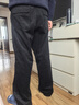 優(yōu)衣庫合作款/男裝女裝燈芯絨工裝褲/休閑褲褲子25秋冬新款479822 09 黑色 XL /180/96B 曬單實(shí)拍圖