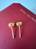 周大福六爪鉆石造型足金黃金耳釘耳飾送生日禮物EOF1553新年禮物 約3.25g計價(jià)(工費360) 曬單實(shí)拍圖