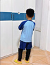 羽克兒童泳衣男童分體長(cháng)袖長(cháng)褲中大童泳褲2025新款男孩防曬游泳衣裝備 藍色長(cháng)袖長(cháng)褲套裝 140 【建議140-150cm75-95斤】 曬單實(shí)拍圖