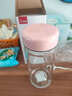 希諾（heenoor） 玻璃杯單層女士花茶杯加厚帶蓋水杯小巧便攜家用少女心杯子 粉色 260ml 曬單實(shí)拍圖