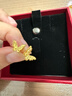 周六福蝴蝶5G工藝黃金耳釘女耳飾生日禮物計價(jià)A0913808 一對 約1.66g 曬單實(shí)拍圖