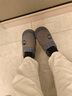 京悠雨男士棉拖鞋秋冬季家居室內厚底防滑加大碼防寒防臭保暖中老年25款 透氣防臭-藏青【升級加厚防滑鞋底】 50 【適合49-50】 曬單實(shí)拍圖