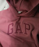 GAP男女裝碳素軟磨抓絨字母logo連帽衛衣上衣609116 粉色 165/88A(S) 亞洲尺碼 曬單實(shí)拍圖