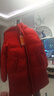 雪中飛【蓄熱】童裝兒童羽絨服男童女童純色中大童拼接羽絨服紅色140cm 曬單實(shí)拍圖