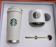 星巴克杯子禮品定制水杯雙飲口保溫杯吸管杯咖啡杯伴手禮新年禮物 白綠女神+馬克杯橙禮盒520ml 曬單實(shí)拍圖