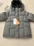 保姆鵝 兒童羽絨服短款連帽聚暖童裝男女童防風(fēng)御寒加厚外套冬[NG2860] 炭黑 120 曬單實(shí)拍圖