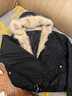 簡(jiǎn)輕逸座山雕短款外套派克服秋冬女新款高級感休閑風(fēng)夾棉抓絨棉服黑色 座山雕毛茸茸毛領(lǐng)美式夾克棉服 M 【建議80-118斤】 曬單實(shí)拍圖