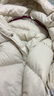 朗文斯?。↙.WEST）短款泡芙羽絨服女2025冬季新款帶帽小個(gè)子保暖外套 米白 M 110-125斤 曬單實(shí)拍圖