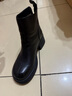 天美意女靴加絨商場(chǎng)同款粗跟復古潮流短靴女時(shí)裝靴2025新款 黑色 38 曬單實(shí)拍圖