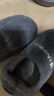 韻優(yōu)利（yunyouli）男士棉拖鞋男秋冬季包跟室內家用厚底保暖家居毛毛棉鞋冬天 小熊灰色 44-45 (適合43-44腳) 曬單實(shí)拍圖