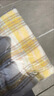 英倫格米黃2024新款百搭格子流蘇圍巾女學(xué)生韓版保暖加厚雙面大 米黃色 2.1m*0.4m,240g 曬單實(shí)拍圖