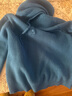 秋水伊人簡(jiǎn)約大方抽繩針織衫2025年冬季新款女通勤百搭風(fēng)連帽上衣 寧靜藍 L 曬單實(shí)拍圖