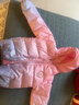 迪士尼兒童羽絨服外套秋冬女童輕薄連帽寶寶外穿短款女大童白鴨絨 粉藍 51330 120 cm 參考身高115-125充絨量45g 曬單實拍圖