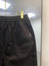 頭號青年休閑褲男秋冬季重磅針織寬松闊腿加肥大碼男裝直筒褲子男 黑 5XL 曬單實(shí)拍圖