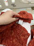 乖奇熊寶寶夾絲棉保暖內衣套裝嬰兒童周歲服兩件套紅色拜新年喜慶秋冬季 曬單實(shí)拍圖