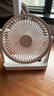 XAXR USB小風(fēng)扇迷你小電風(fēng)扇可充電可插電學(xué)生宿舍辦公室桌面臺式循環(huán)冷風(fēng)扇大風(fēng)力低音智能數顯電風(fēng)扇 白色旗艦版5000毫安+LED數顯 曬單實(shí)拍圖