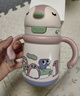 babycare小企鵝兒童保溫杯嬰幼兒寶寶保溫奶瓶水壺學(xué)飲直飲吸管杯兒童水杯 贈直通吸嘴- 把手款萊莎粉 300ml 曬單實(shí)拍圖