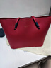 赫珮婚包紅色包包大容量結婚包包新娘包托特包2025七夕高級感單肩包 簡(jiǎn)約托特包【紅色】 曬單實(shí)拍圖