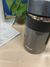 蘇泊爾（SUPOR）保溫杯男士316L不銹鋼水杯帶手柄泡茶杯商務(wù)辦公大容量杯子送禮物 隕石灰-【非顯溫款】600ml 曬單實(shí)拍圖