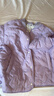 坦博爾兒童羽絨服男女童短款輕薄中大童秋冬保暖外套TCF310123A 柔紫色 150 曬單實(shí)拍圖