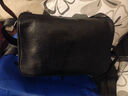 左森植鞣頭層牛皮單肩包男斜挎包真皮休閑包男士手提包軟皮男包潮 黑色(頭層牛皮） 曬單實(shí)拍圖