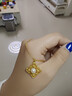 CUIHUA ZHUBAO足金珍珠四葉草項鏈黃金首飾送禮紀念日送女友老婆生日禮物 四葉草項鏈約6.5g【不支持七天無(wú)理由退貨】 曬單實(shí)拍圖