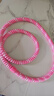 桂楓彈簧呼啦圈初學(xué)者軟體呼啦圈女士減肚子美腰瘦腰加重收腹減肥粉色 曬單實(shí)拍圖