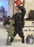 G.DUCKKIDS小黃鴨童裝男童套裝秋冬季兒童迷彩服套加絨保暖男寶寶軍訓運動(dòng)服 軍綠色兩件套 120 建議110-120cm6-7歲 曬單實(shí)拍圖