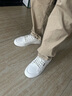 意爾康男鞋休閑鞋新款運動(dòng)板鞋超輕套腳免系帶百搭平底潮鞋子 米白 41  曬單實(shí)拍圖