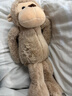 Apricot Lamb瑞可羊猴子毛絨玩具可愛(ài)兒童男女生日禮物寶寶玩偶公仔 卡其色猴子 23cm 曬單實(shí)拍圖