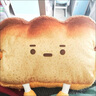 HKDA可愛(ài)抱枕仿真面包毛絨抱枕暖手可拆洗毛絨女生禮物可愛(ài)萌寵抱枕 黃油開(kāi)心吐司 配專(zhuān)用尺寸熱水袋 曬單實(shí)拍圖