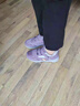 足力健艾爸爸老人鞋女防滑軟底媽媽鞋冬季加絨棉鞋女大碼加肥中老年爸爸運動(dòng)鞋 丁香紫女 （送襪子） 40 曬單實(shí)拍圖