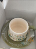 威爾基咖啡杯馬克杯杯子禮盒禮物女生陶瓷高顏值伴手禮對杯杯碟帶底盤(pán) 田園玲花咖啡杯【禮盒裝】300ml 曬單實(shí)拍圖