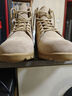 強人冬季男棉靴3515羊毛保暖戶(hù)外作戰靴 新款沙漠棉靴 沙色 41 曬單實(shí)拍圖