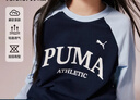 PUMA彪馬官方正品 新款兒童秋季長(cháng)袖T恤字母印花潮流學(xué)院風(fēng) 黑色90001 160 曬單實(shí)拍圖