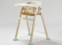 可優(yōu)比（KUB）成長(cháng)餐椅兒多功能吃飯餐椅寶寶餐椅兒童餐椅嬰可折疊-米白色 曬單實(shí)拍圖
