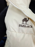 駱駝（CAMEL）戶(hù)外防潑水羽絨馬甲女90%絨子背心外套 J25CR2L5006 暖白 M 曬單實(shí)拍圖