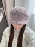 京悠雨德國秋冬適合老太太戴的帽子圍脖套裝女士保暖媽媽奶奶老人針織毛 紫色一套過(guò)冬/防風(fēng)御寒/溫暖出行 【單帽子】 曬單實(shí)拍圖