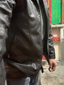 皮爾卡丹（pierre cardin）春秋新款皮衣真海寧皮夾克男士春秋季商務(wù)休閑外套加絨翻領(lǐng)大碼 黑色 加厚 5XL 200(195-210斤穿) 曬單實(shí)拍圖