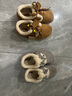 百麗（Belle）章若楠同款喵喵吐司毛毛勃肯鞋女2025冬新加絨棉鞋B2829DM5預售 灰色 36 曬單實(shí)拍圖